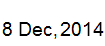 8 Dec, 2014