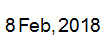8 Feb, 2018