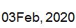 3 Feb, 2020