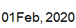 1 Feb, 2020
