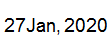 27 Jan, 2020