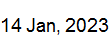 14 Jan, 2023