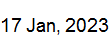 17 Jan, 2023