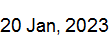 20 Jan, 2023