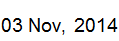 3 Nov, 2014