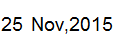 25 Nov, 2015