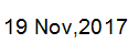 19 Nov, 2017