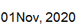1 Nov, 2020