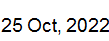 25 Oct, 2022