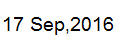 17 Sep, 2016
